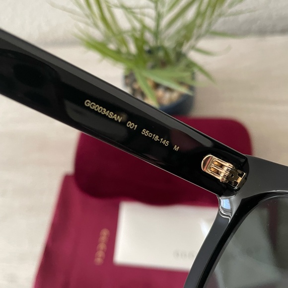 New , Gucci women's GG0034SAN 55mm sunglasses - Picture 10 of 15